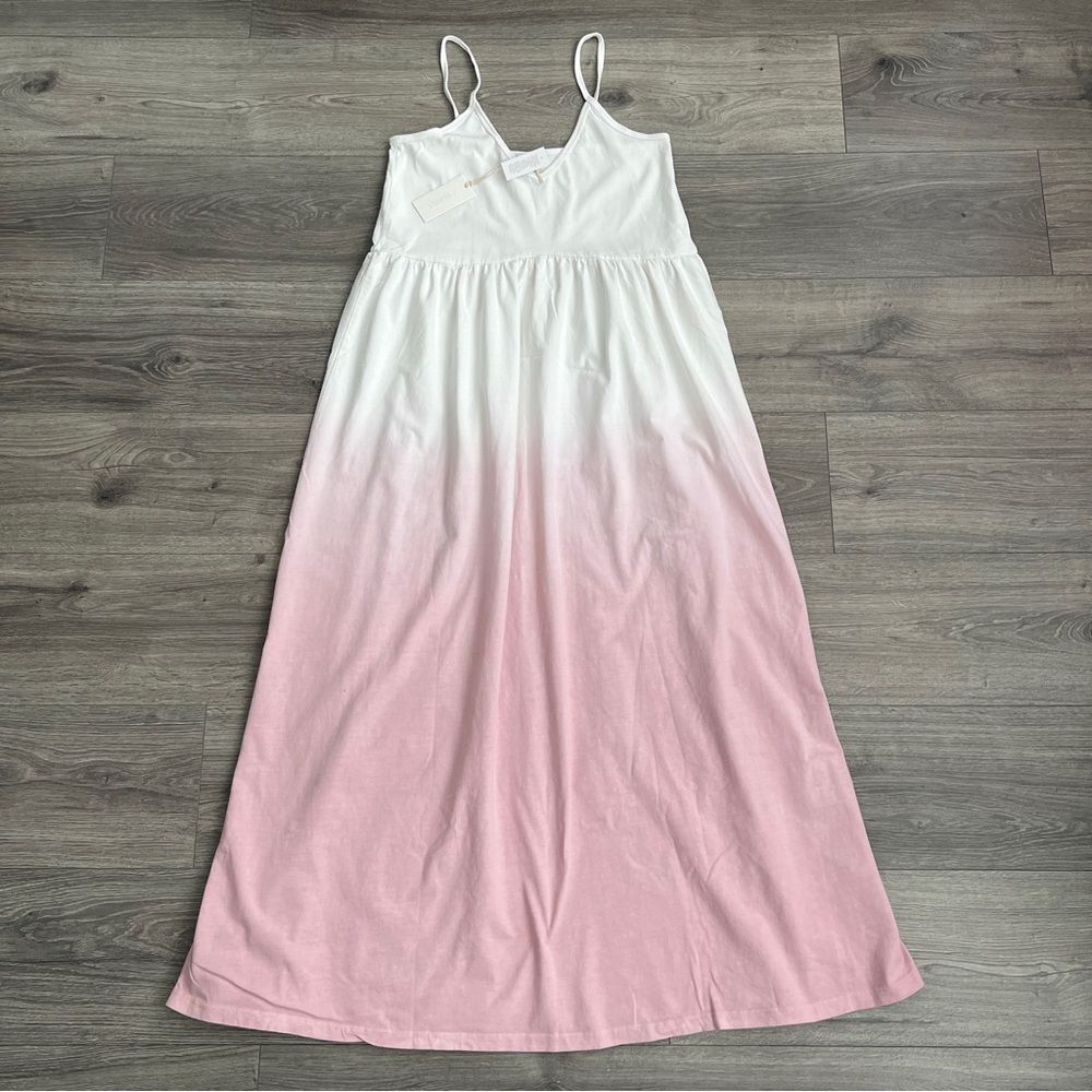 Z Supply White to Pink Ombre Maxi Dress